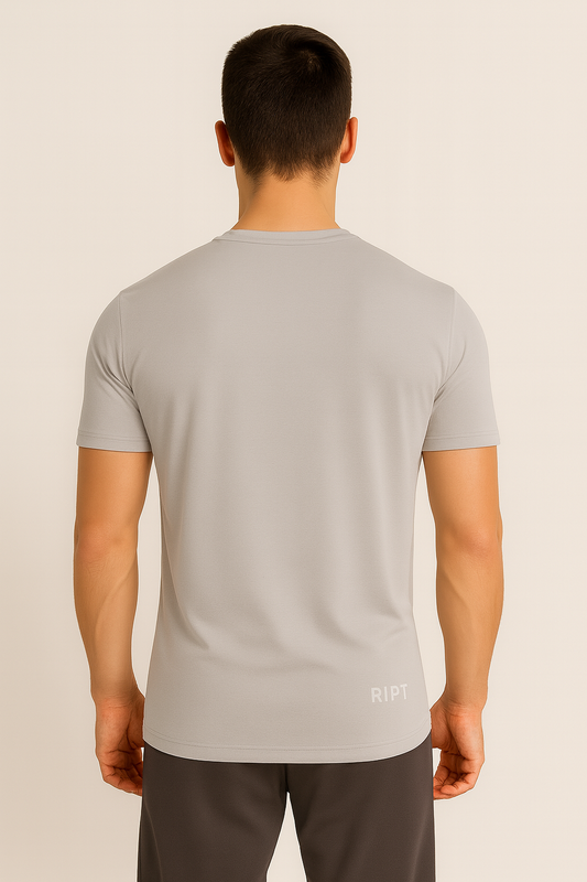 Sport T-shirt met korte mouwen grijs