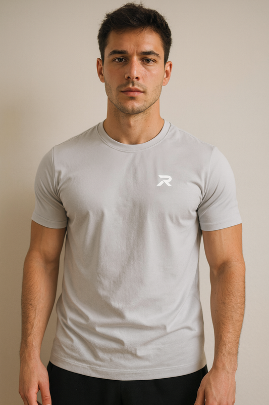 Sport T-shirt met korte mouwen grijs