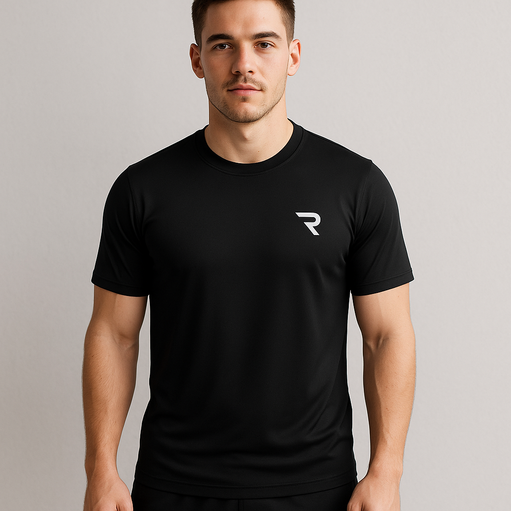 Sport T-shirt met korte mouwen zwart