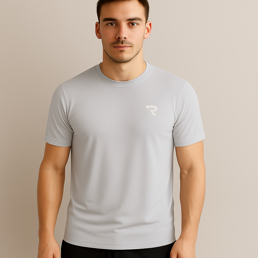 Sport T-shirt met korte mouwen grijs