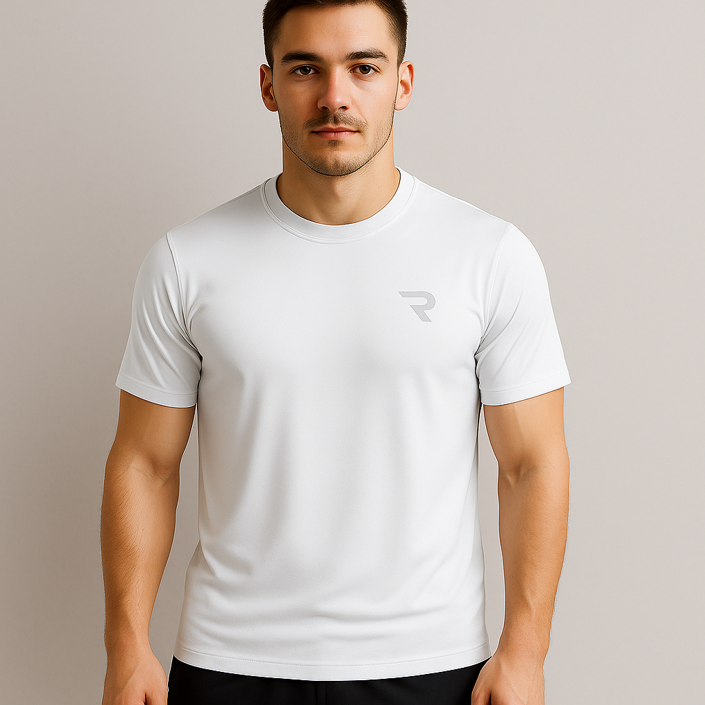 Sport T-shirt met korte mouwen wit